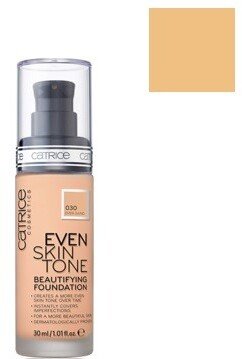 Catrice Cosmetics Even Skin Tone Trwały I Pielęgnacyjny Podkład Do Twarzy 030 Even Sand - 30Ml