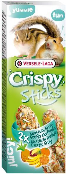 Versele-Laga Crispy Sticks kolby dla małych gryzoni owoce egzotyczne 2 szt.