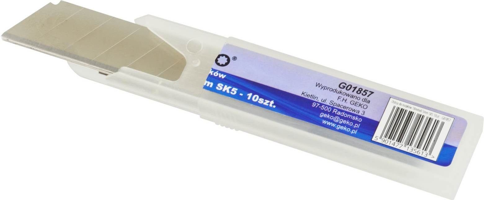 Geko Ostrza do nożyków 18mmx0.5mm SK5 10szt. (1/20/400)