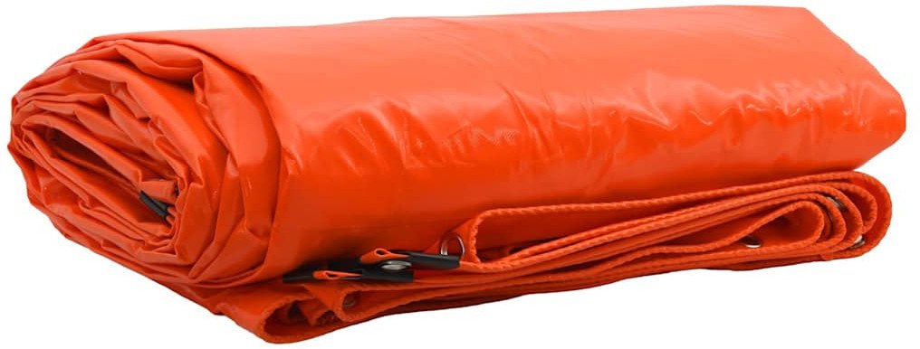 vidaXL Plandeka 650g / m Pomarańczowy 2,5 x 3,5 m Płótno z powłoką PVC