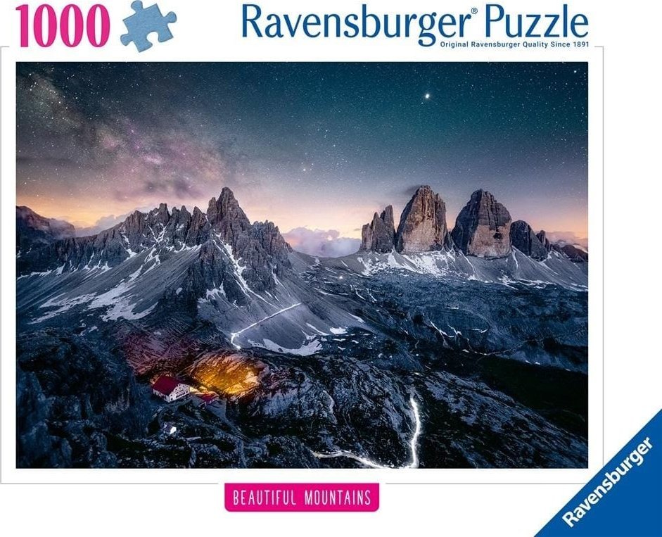 Ravensburger Puzzle Tre Cime, Dolomity 1000 elementów