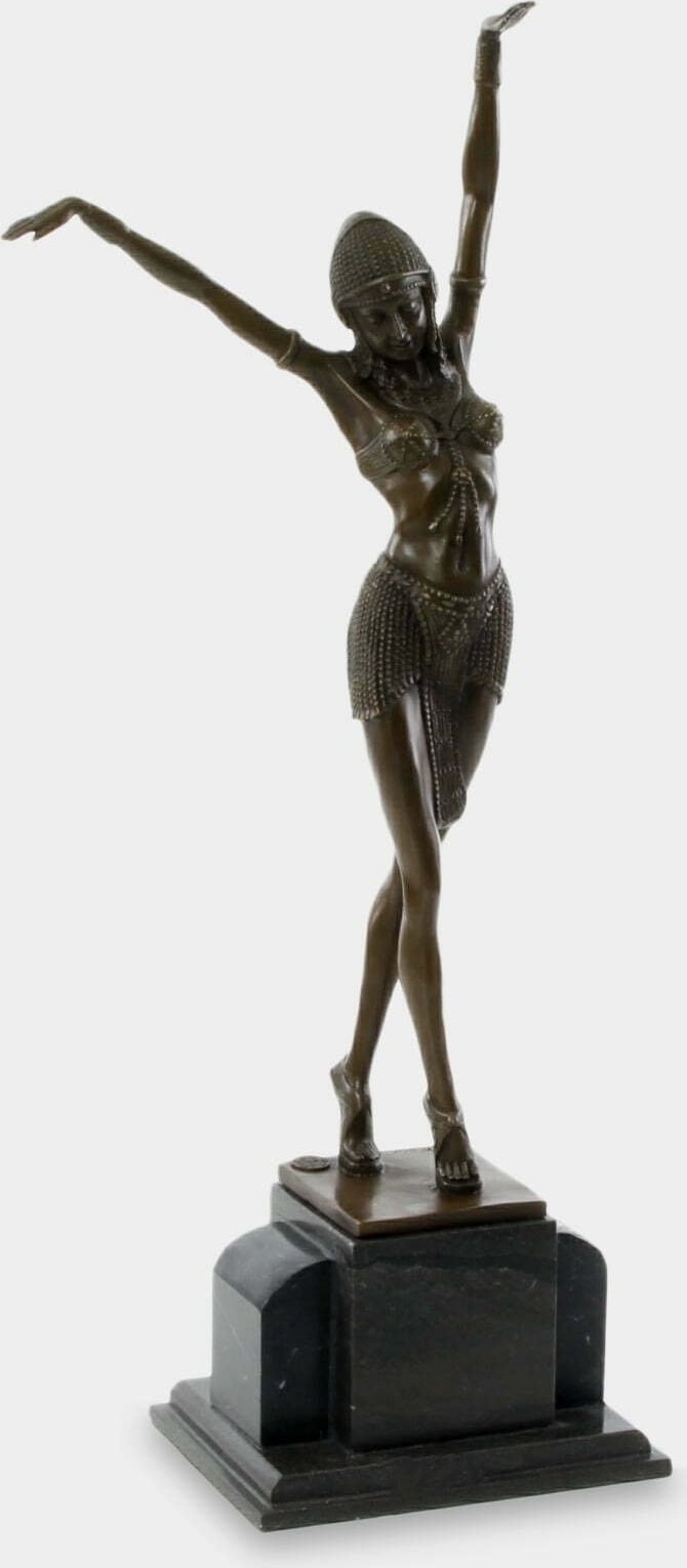 rzezbyzbrazu Tancerka Egipska wg D.H. Chiparus Rzeźba z Brązu