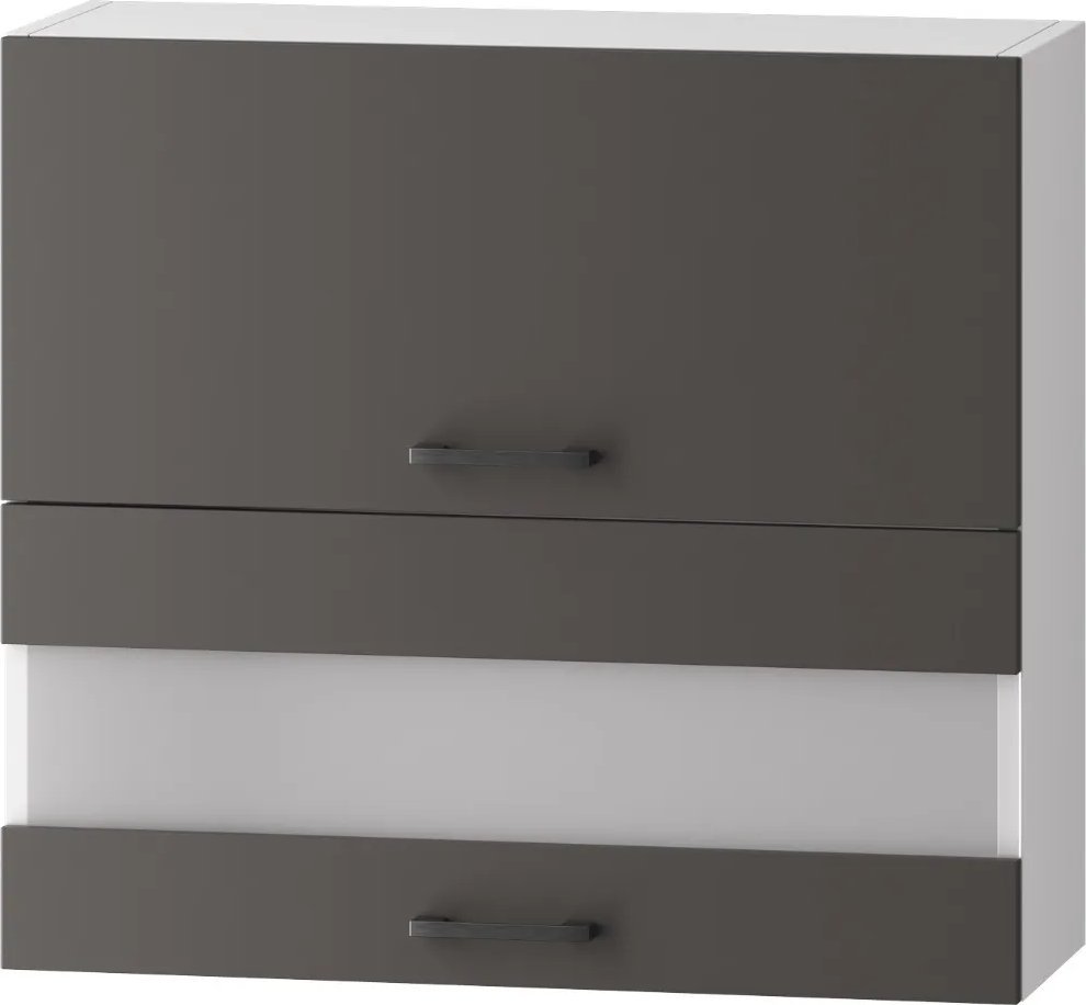 Szafka kuchenna wisząca 80 CLARA WS80GRF/2 SP szara grafit STOLKAR