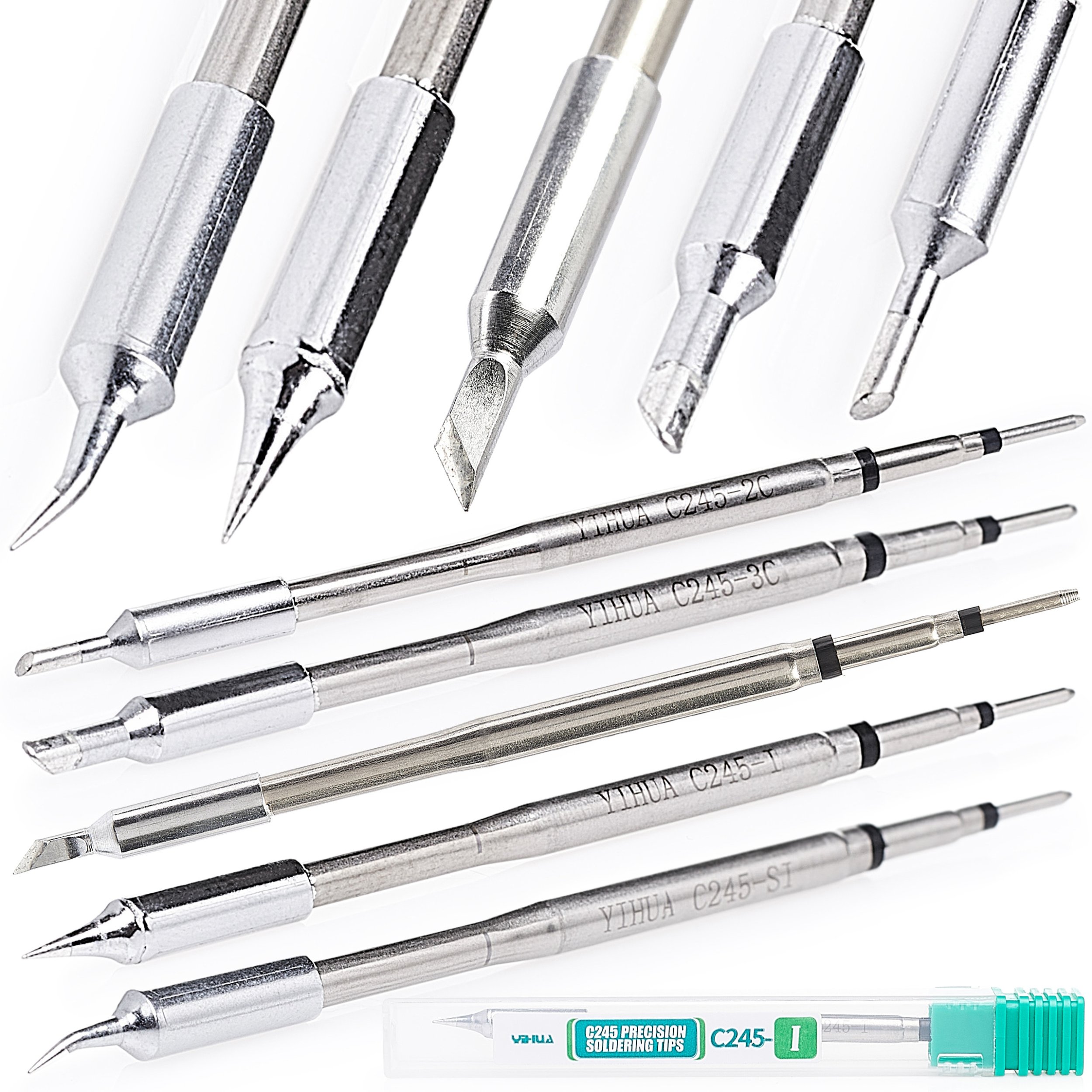 Zestaw 5 Grotów Grot do Lutowania Yihua C245 T245 Modele 2C 3C 3.2K I IS