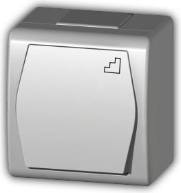 Elektro-Plast Łącznik schodowy Hermes pojedynczy IP44 biały (1003-00)