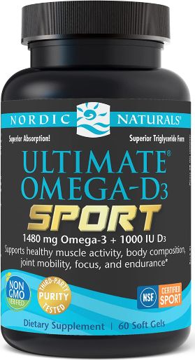 Nordic naturals Nordic Naturals - Ultimate Omega-D3 Sport, 60 kapsułek miękkich
