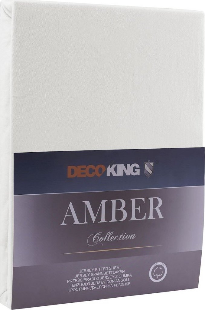 Decoking DecoKing Prześcieradło bawełniane z gumką AMBER 120x200 jasnoszare
