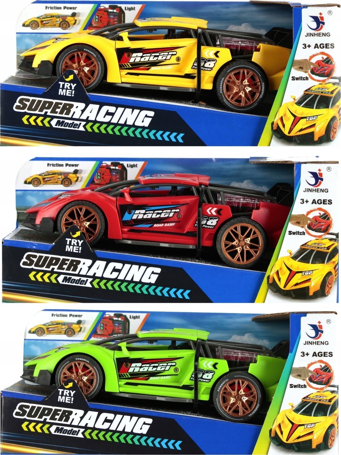 Mega Creative AUTO WYSCIG DZ/SW P/B 21X10X10 MIX3 MC WB 36/72