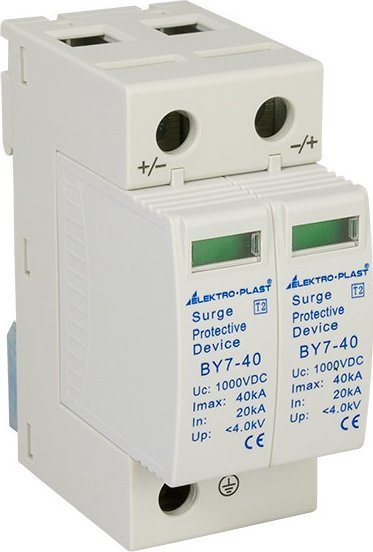 Elektro-Plast Ogranicznik przepięć PV 2P (T2 DC) 1000VDC BY7-40/2-1000