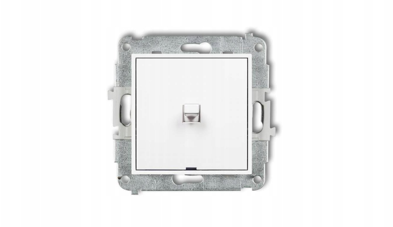 Karlik Mechanizm łącznika jednobiegunowego amerykański biały mat 25IWPUS-1