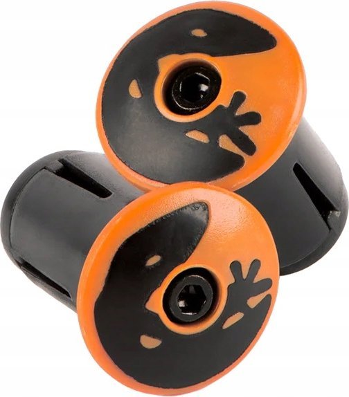 Lizard Skins Korki do kierownicy LIZARDSKINS Road Bar End Plugs - Tangerine Orange para (NEW)