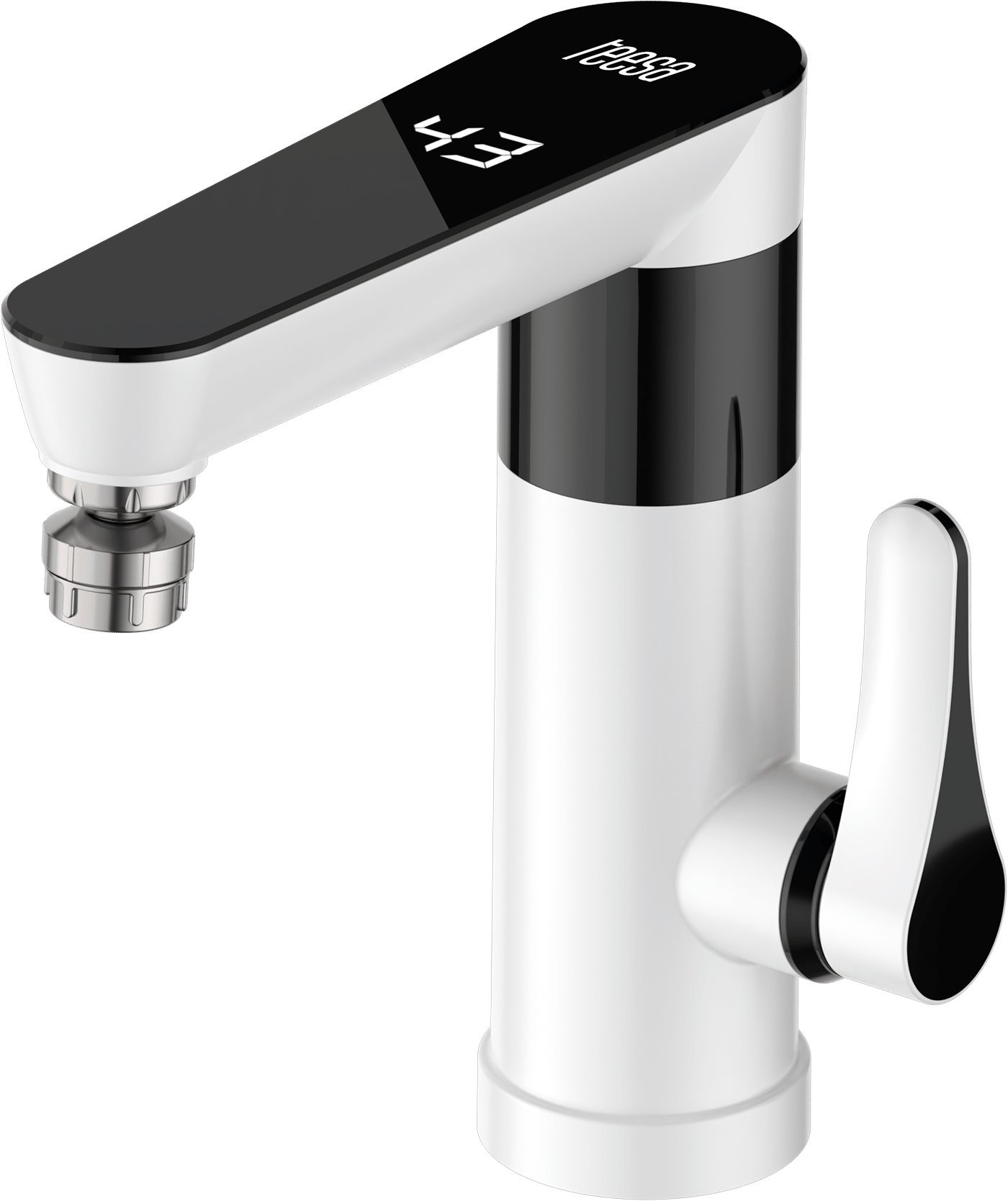 Przepływowy podgrzewacz wody - bateria stojąca metalowa