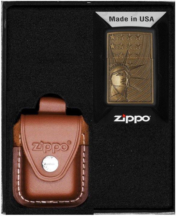 Zestaw ZIPPO Zapalniczka LIBERTY & FLAG Prezentowy No2