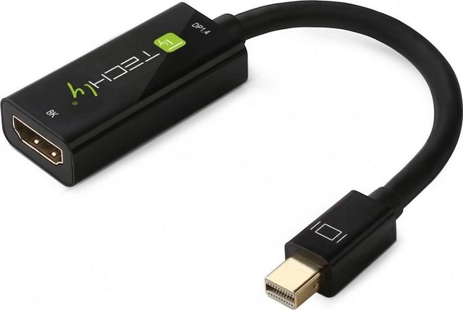 Adapter AV Techly DisplayPort Mini - HDMI czarny (IADAP MDP-HDMIF8K)