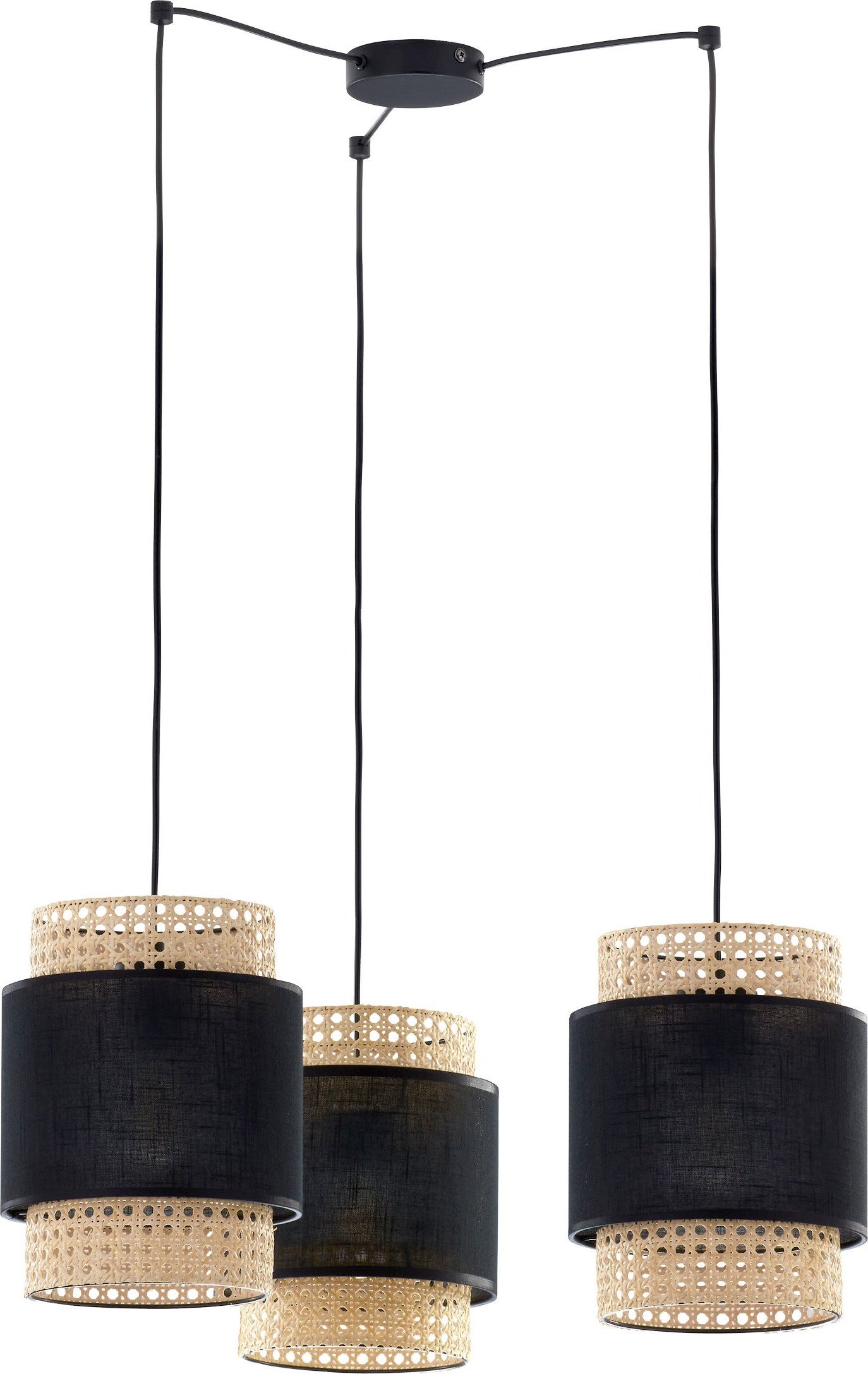 Lampa wisząca Orno LANA 3P, lampa wisząca, E27 max.60W, czarna