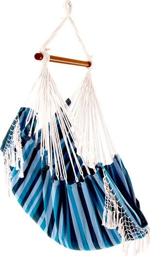 Brazilian Fotel hamakowy niebiesko-granatowy B5