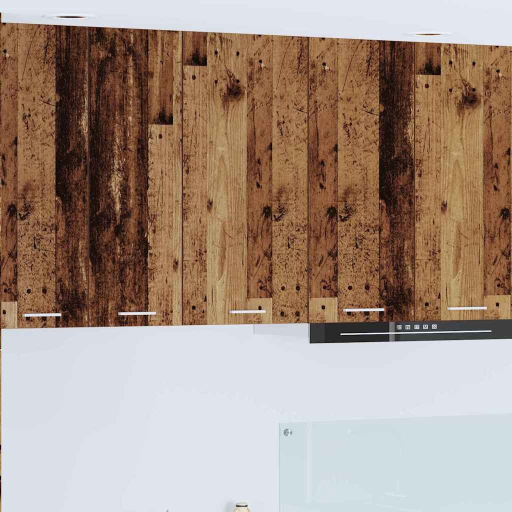 vidaXL Szafka wisząca Riga Stare Drewno i Biały 40 x 31 x 80 cm