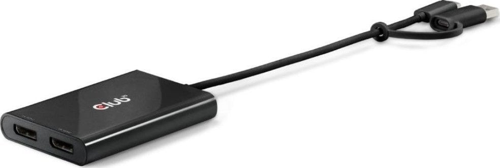 Club 3D Club3D Adapter USB-C (USB A Adapter) > 2x DP 4K@60Hz St/Bu retail