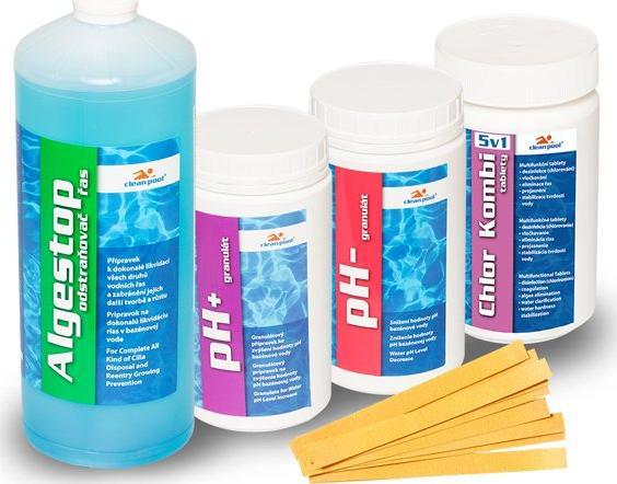 Clean Pool Zestaw chemii basenowej 5w1