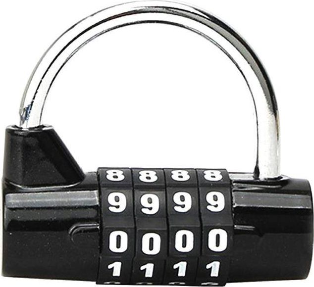 Sports Equipment RW19D BLOKADA ROWEROWA ZAPIĘCIE SZYFR STAL CZARNY