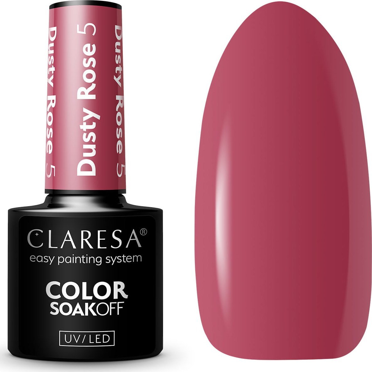 Claresa Claresa Lakier hybrydowy Dusty Rose 5 - 5 g