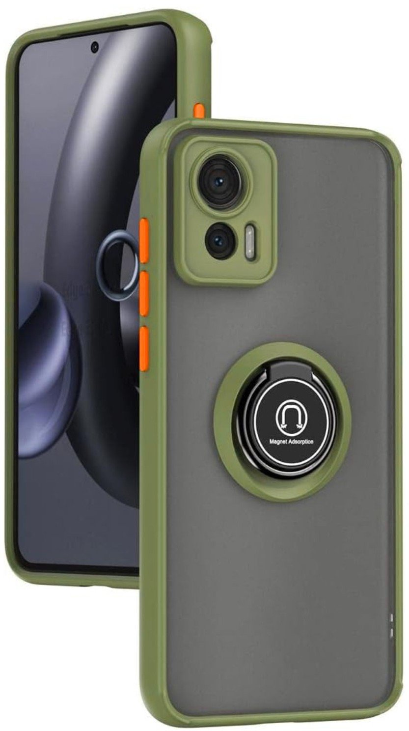 Etui Magnetyczne Hybrid Ring do Motorola Edge 30 Neo, matowe zielone