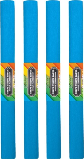 Starpak Bibuła marszczona 50x200cm błękitna 10szt.