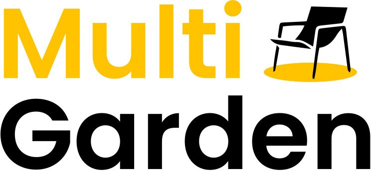 Zestaw mebli ogrodowych 2 fotele + stolik szkło hartowane brązowy MultiGarden