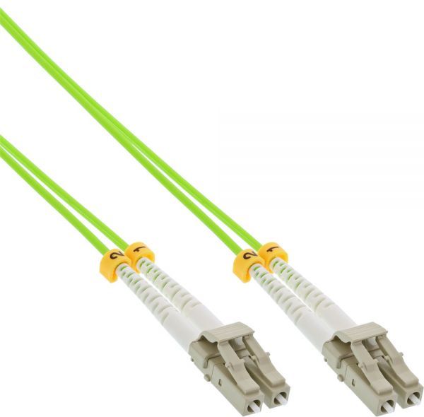 InLine InLine - Patch- Cable - LC Multi- Mode (M) to LC Multi- Mode (M) - 5,0m - glass fiber - 50/125 Micrometer - OM5 - halogen free - green (88522Q)
