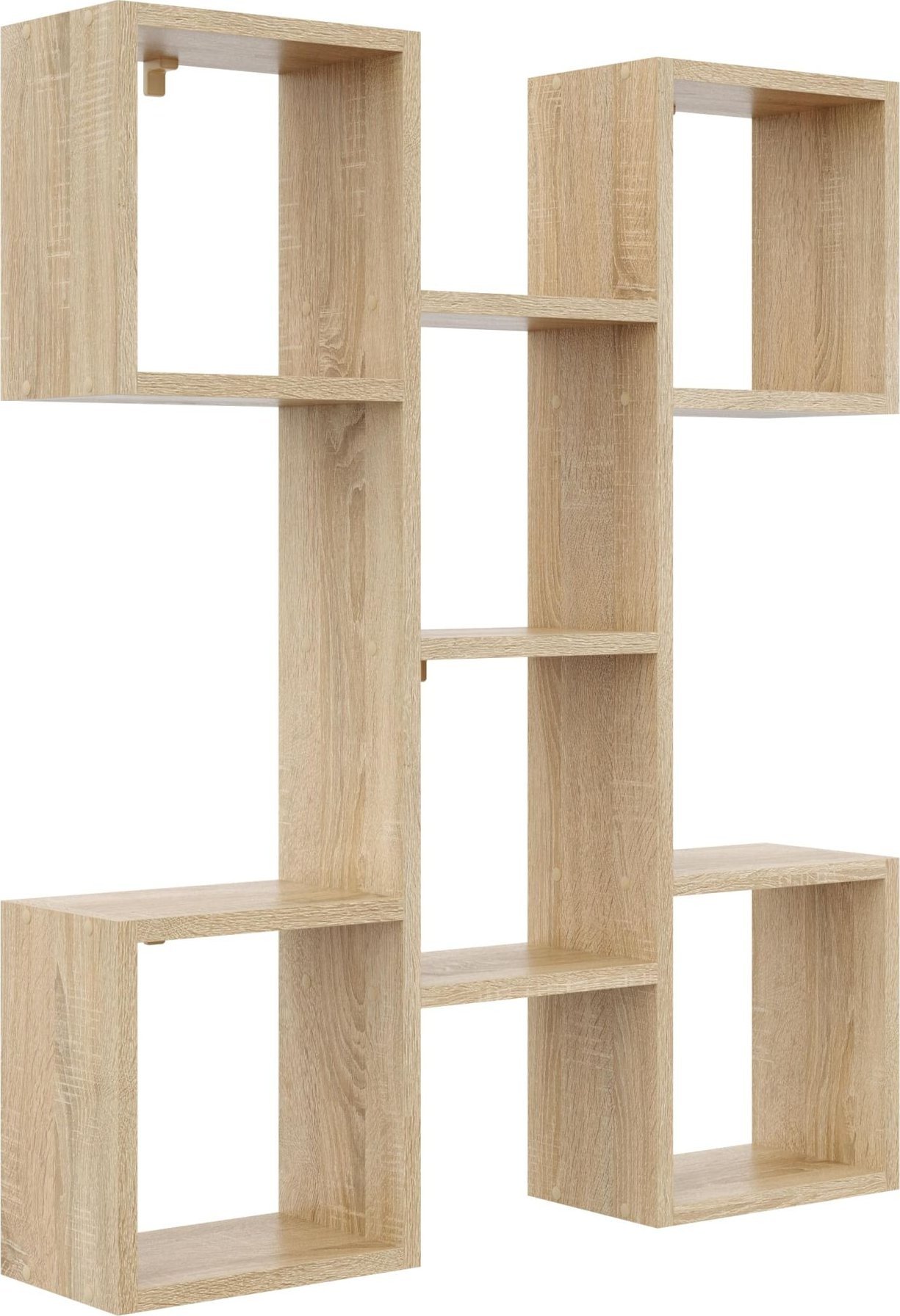 Tyletegotu Nowoczesna półka wisząca, 82x18x100 cm, dąb sonoma, mat