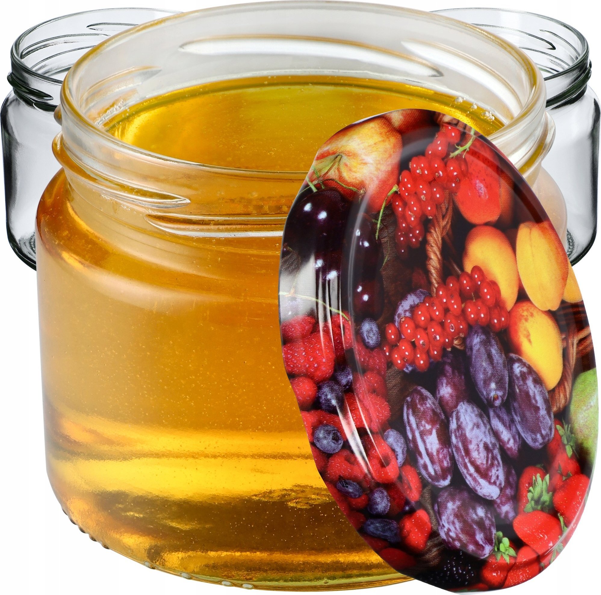 Kadax 10x Słoiki Na Przetwory Miód 330ml Zakrętki fi82