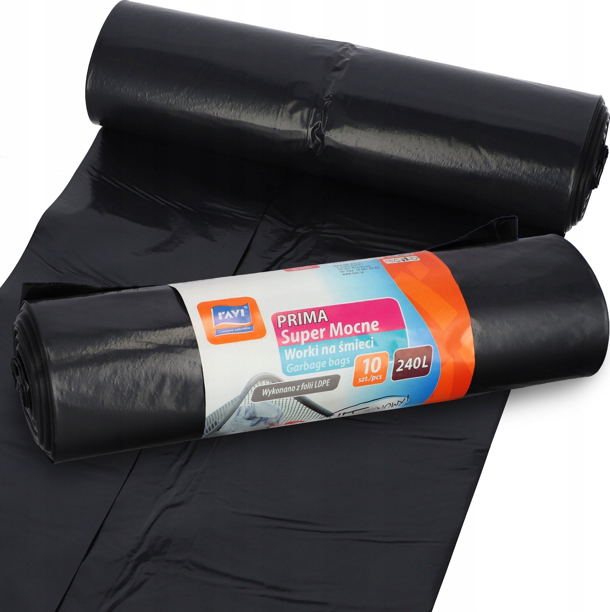 Kosz na śmieci Kadax Worki Na Śmieci Do Segregacji Mocne 240 L 10 szt