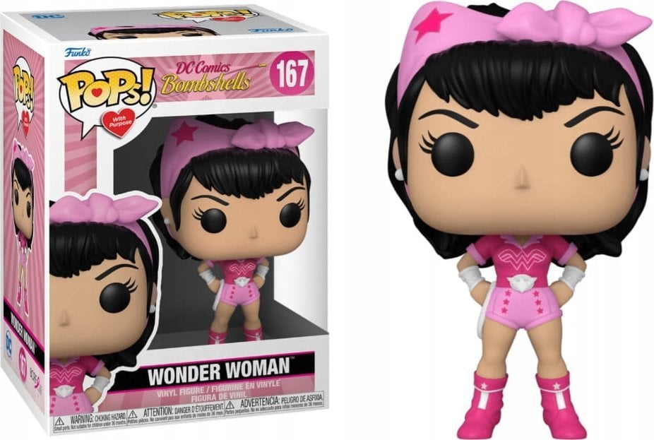 Figurka Funko Pop Funko DC Comics POP Heroes Vinyl Figure BC Awareness - Bombshell Wonder Woman 9 cm, play figure