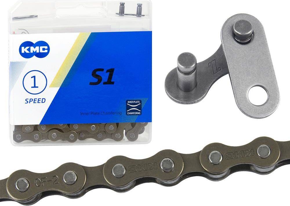 KMC Łańcuch KMC S1, 1/2 x 1/8, 112 ogniw, 8.6mm, brązowy, 1-rzędowy uniwersalny