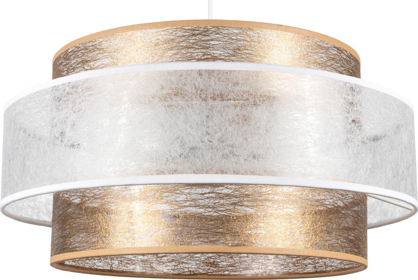 Lampa wisząca Solar Nowoczesna lampa wisząca TRICCO 1 płomienna biało-złota