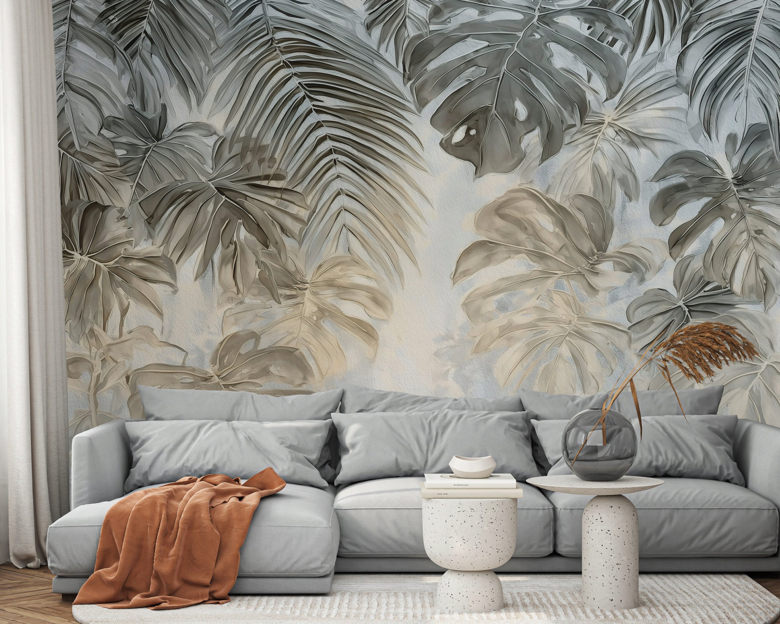 Fototapeta Na Flizelinie Liście Dżungla Do Sypialni Salonu 350x250