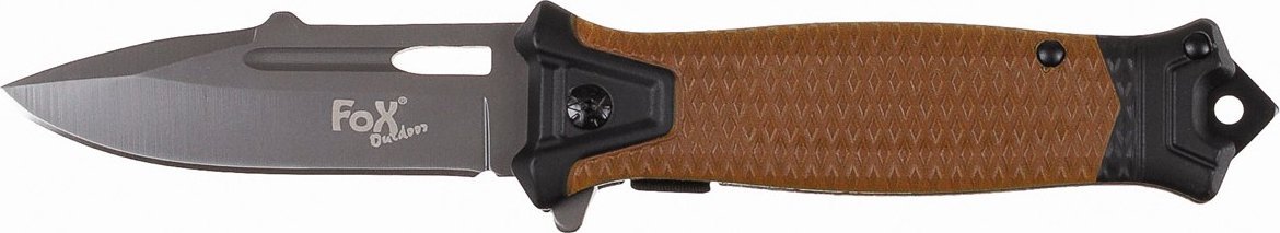 Fox Nóż składany "Snake" coyote tan