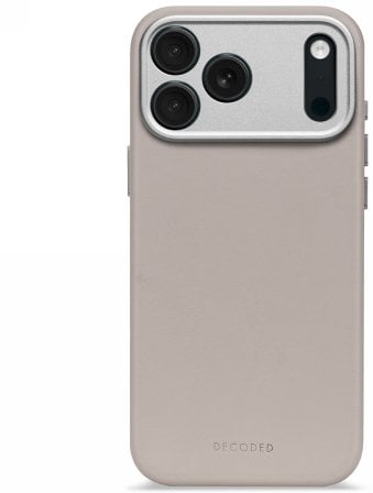 Decoded Leather Backcover - skórzana obudowa ochronna do iPhone 17 Pro kompatybilna z MagSafe solid clay