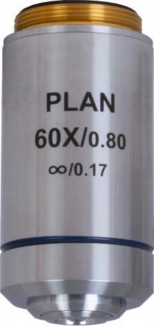 Mikroskop Levenhuk Obiektyw planarno-achromatyczny z korekcją do nieskończoności Levenhuk MED 60x