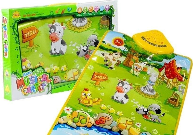 LeanToys Mata Edukacyjno Muzyczna Odgłosy Zwierząt Farma LEAN Toys