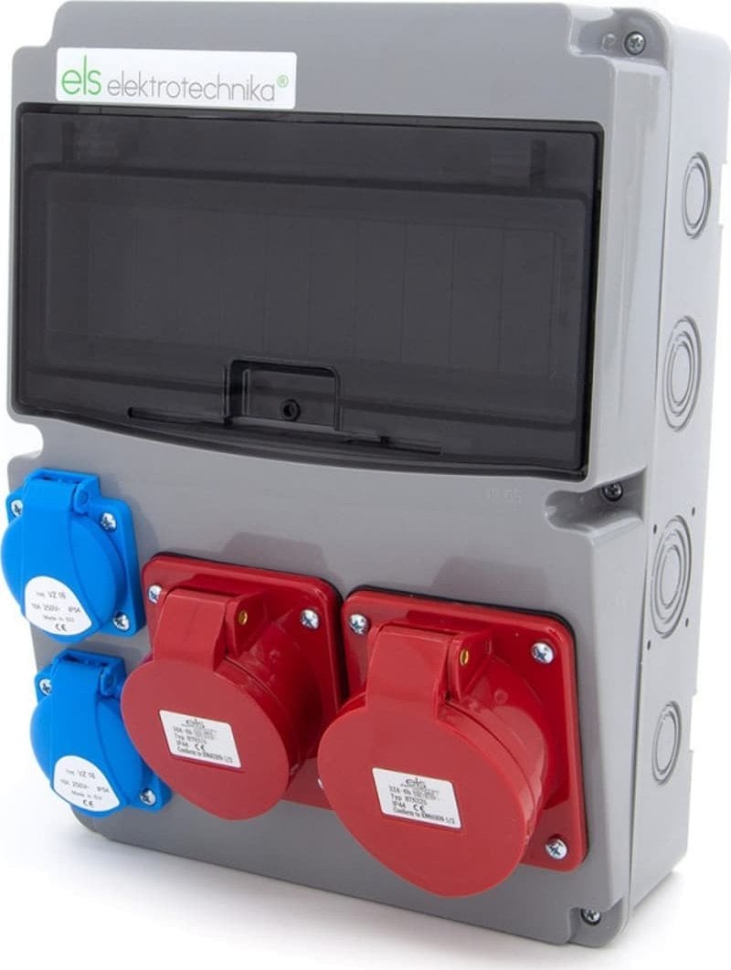 ELS Elektrotechnika Rozdzielnica budowlana 32A/5P + 16A/5P + 2*GS 230V, 11NO211