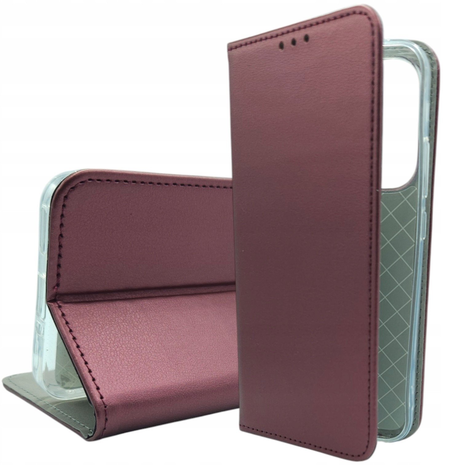Kabura SMART MAGNETO do OPPO RENO 13 5G burgundowy
