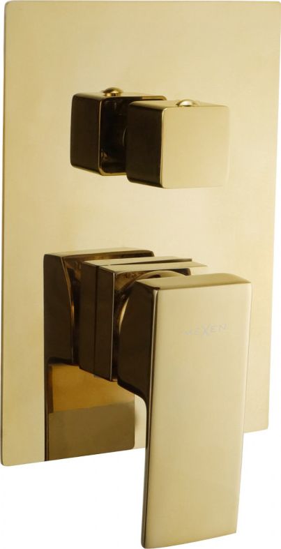 Bateria wannowa Mexen Uno podtynkowe złoty