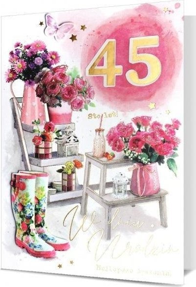 Pan Dragon Karnet B6 Urodziny (wymienne cyfry)