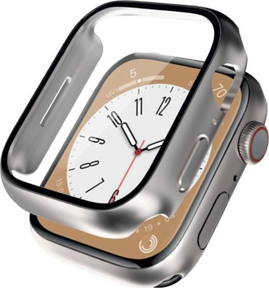 Crong Hybrid Watch Case - Etui ze szkłem Apple Watch 41mm (Starlight)