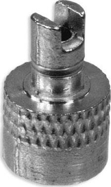 Nakrętka wentyla samochodowego KA-3, metalowa z kluczem do wentyli uniwersalny