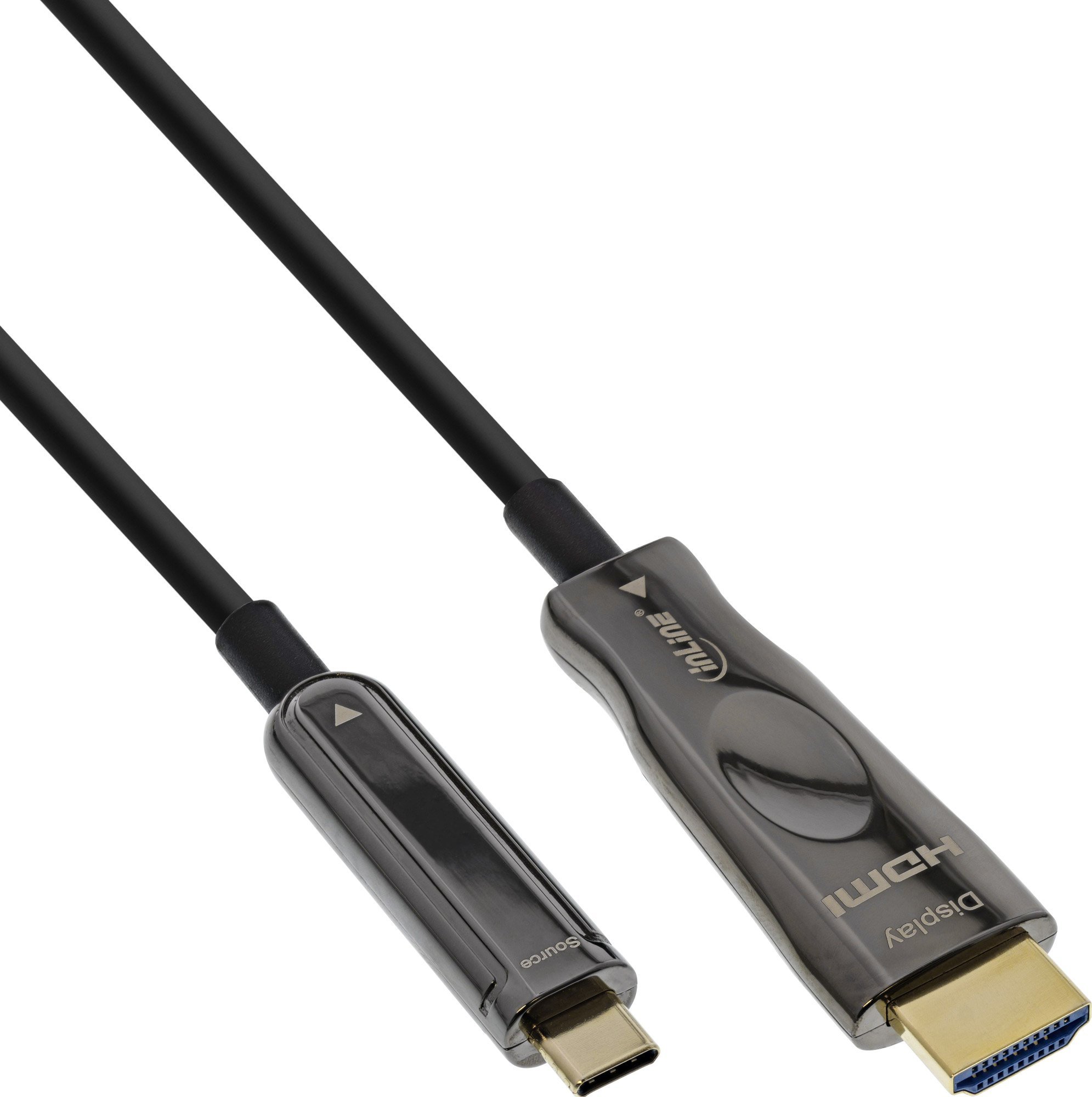 Kabel USB InLine USB-C - HDMI 50 m Czarny (64250A)