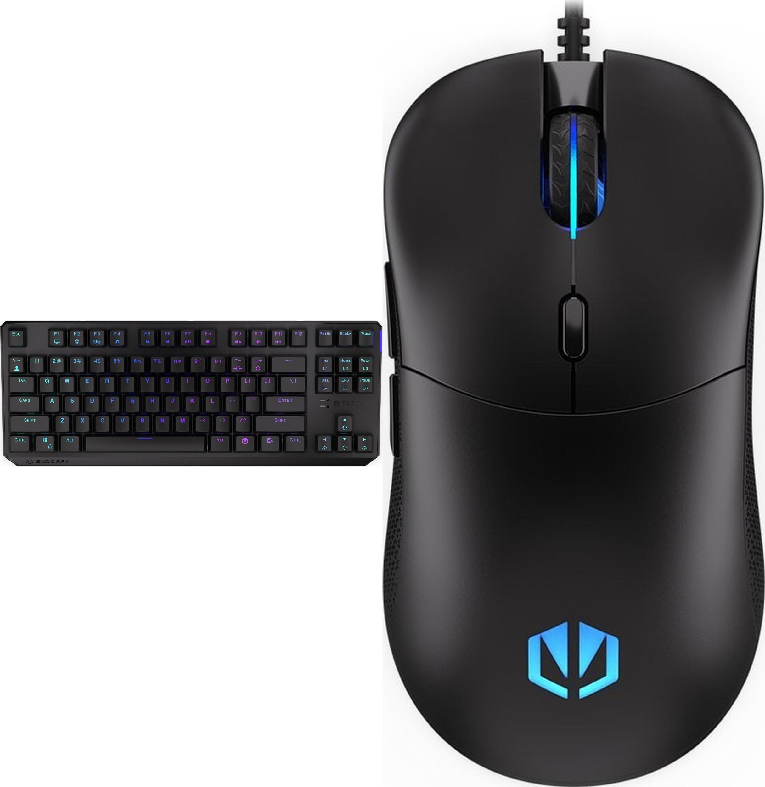 Klawiatura Endorfy Thock TKL Wireless Red Kailh Red Box (EY5A080) + Mysz GEM Plus