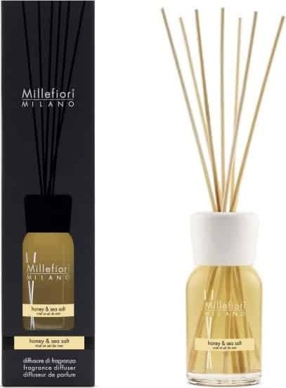 Dyfuzor zapachowy Grupa Zachodnia MM MILLEFIORI MILANO Pałeczki zapachowe 250 ml Honey & Sea Salt