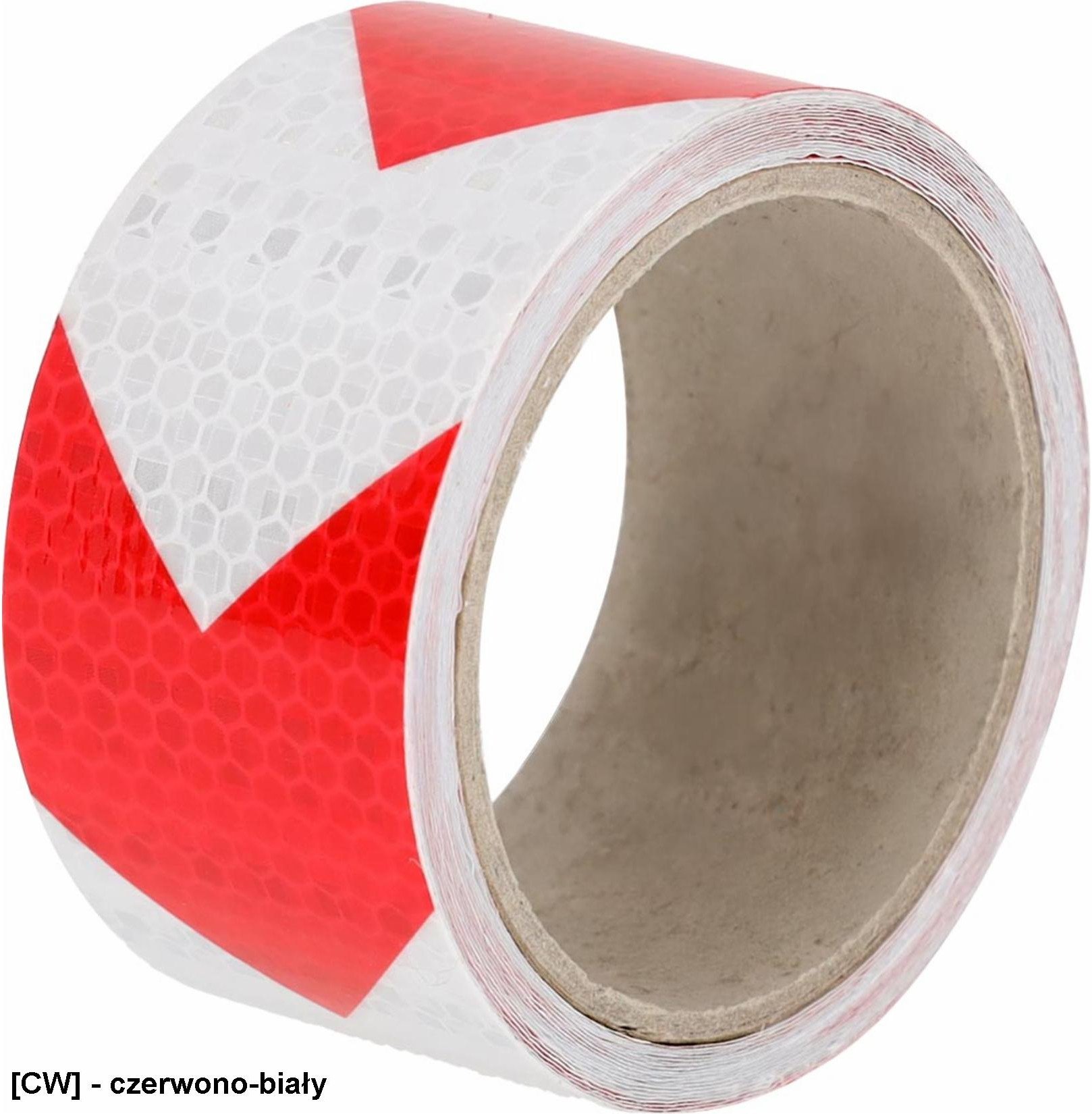 DIRECTIONTAPE - Taśma odblaskowa kierunkowa, samoprzylepna - czerwono-biały